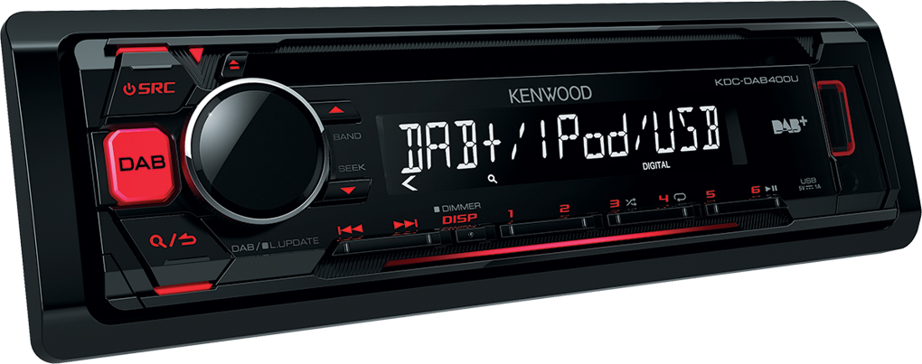 AUTORÁDIO KENWOOD KDC-DAB400U S CD, USB, AUX, DAB+