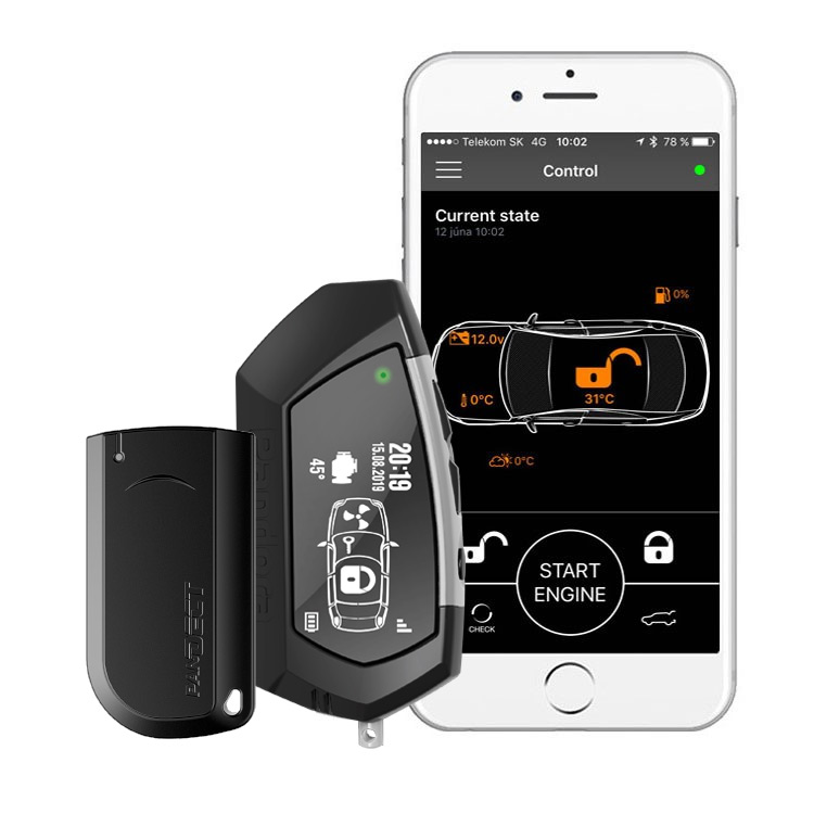 PANDORA LIGHT PRO - AUTOALARM S DÁLKOVÝM STARTEM A MONTÁŽÍ