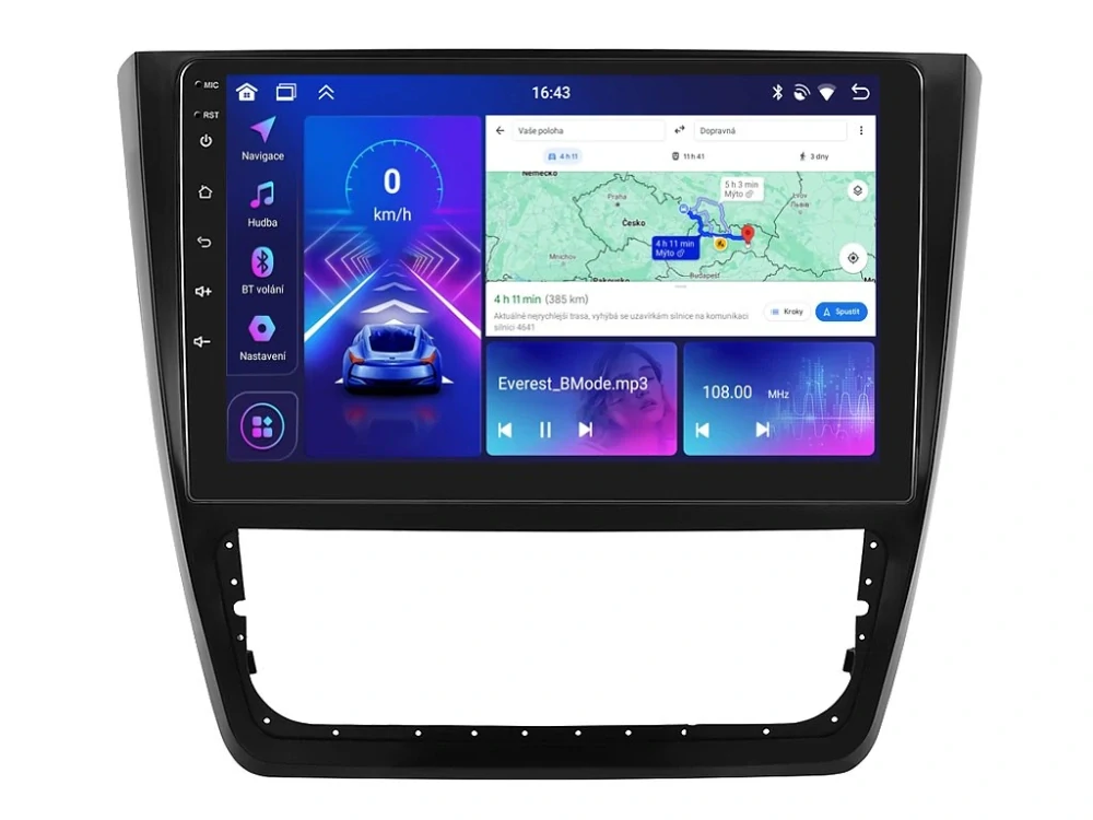 BMODE 2DIN AUTORÁDIO BEX05 ANDROID, ŠKODA YETI