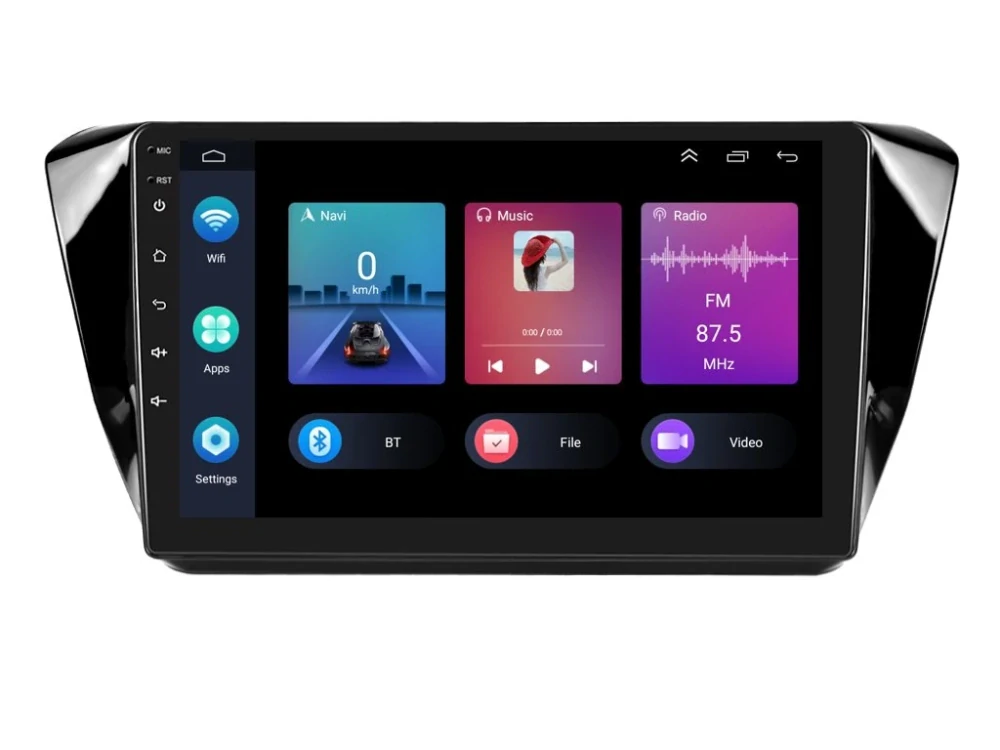 PODOFO 2DIN AUTORÁDIO PEV63 ANDROID, ŠKODA SUPERB III