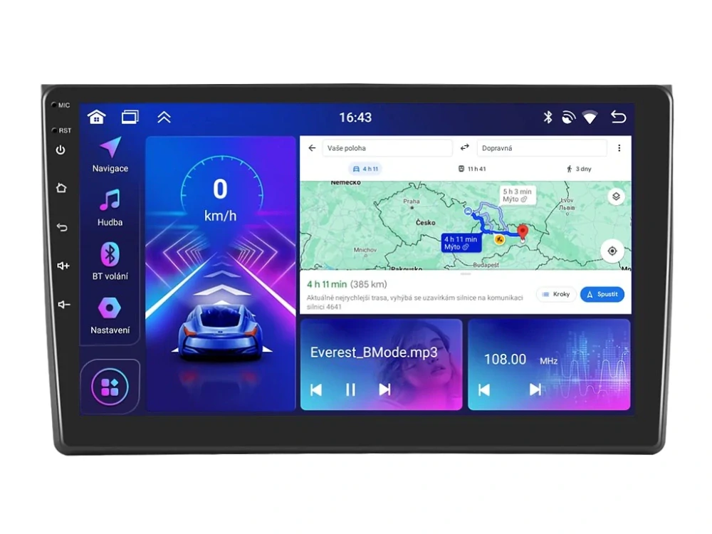 BMODE 2DIN AUTORÁDIO BEV16 ANDROID, AUDI A4 / S4 / SEAT EXEO