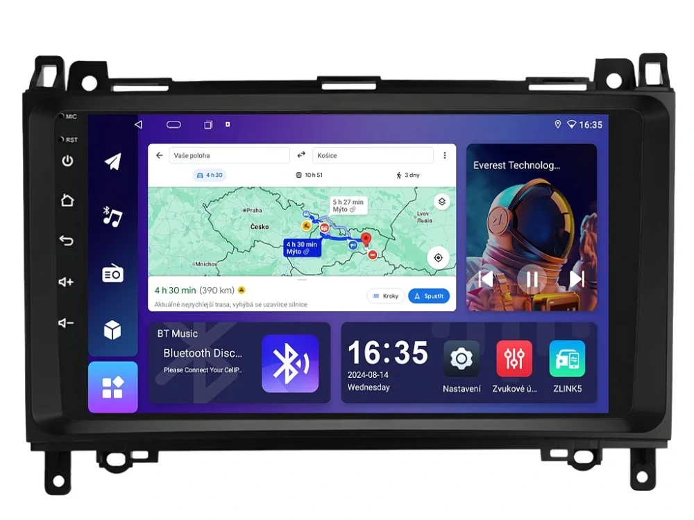 ISUDAR 2DIN AUTORÁDIO T68B-IEV61 ANDROID, MERCEDES-BENZ A / B / V / VIANO / VITO / SPRINTER / VW CRAFTER