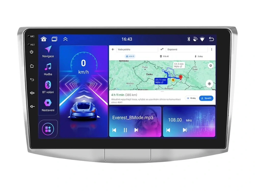 BMODE 2DIN AUTORÁDIO BEX25 ANDROID, VOLKSWAGEN PASSAT B6, B7, CC