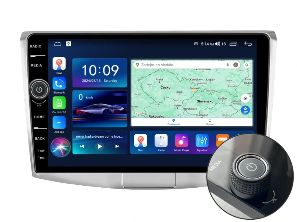 EVEREST 2DIN AUTORÁDIO EVE13 ANDROID, VOLKSWAGEN PASSAT B6, B7, CC