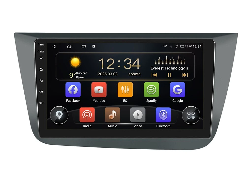 ISUDAR 2DIN AUTORÁDIO T72-IEV29 ANDROID, SEAT ALTEA / TOLEDO