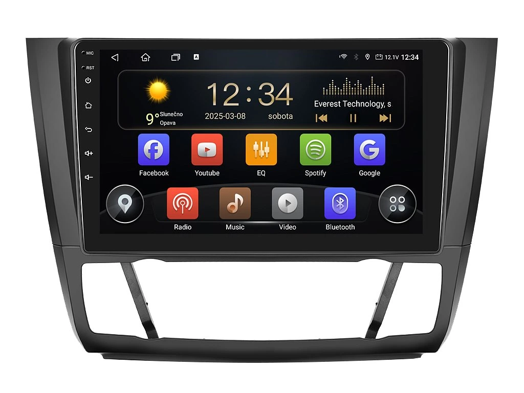 ISUDAR 2DIN AUTORÁDIO T72-IEV44 ANDROID, BMW E81 / E82 / E87 / E88 S AUTOMATICKOU KLIMATIZACÍ