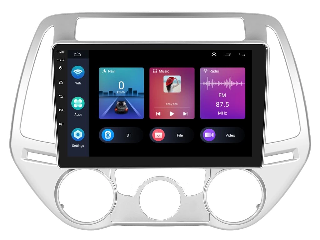 PODOFO 2DIN AUTORÁDIO PEV89 ANDROID, HYUNDAI I20