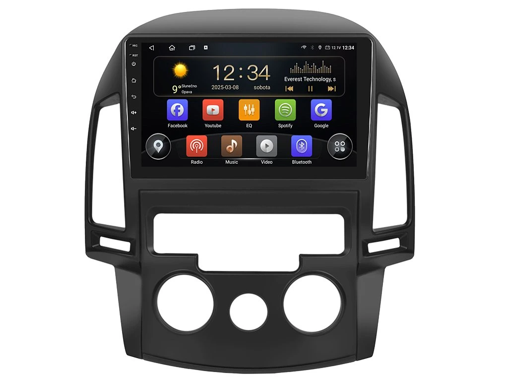 ISUDAR 2DIN AUTORÁDIO T72-IEV56 ANDROID, HYUNDAI I30 S MANUÁLNÍ KLIMATIZACÍ