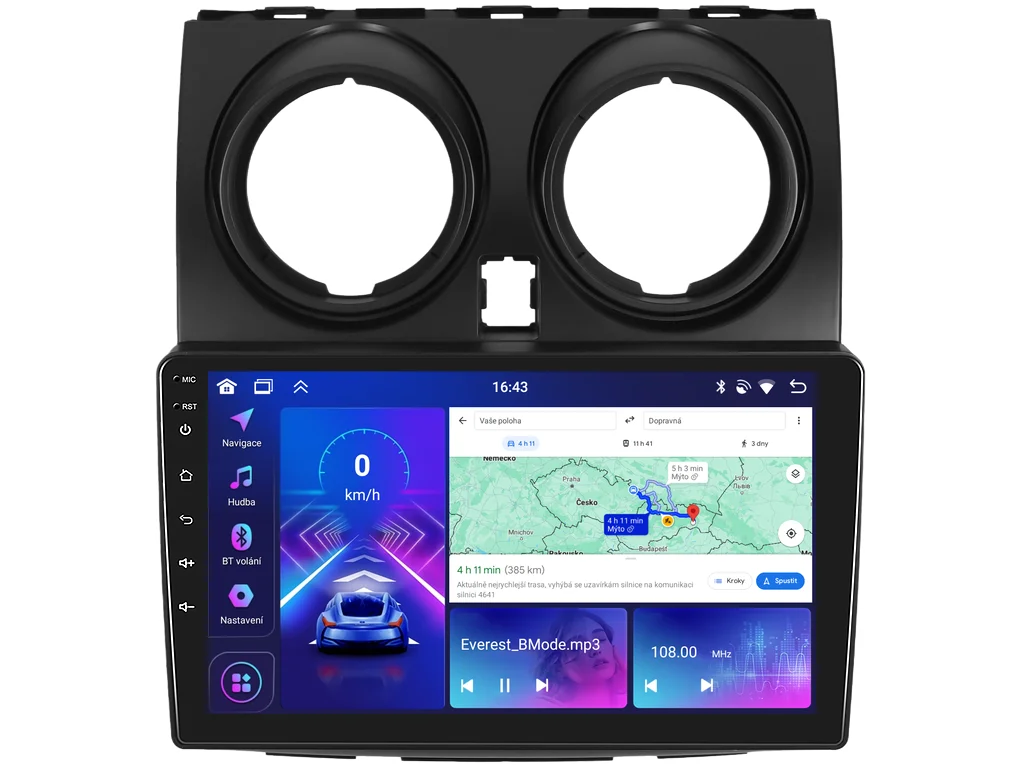 BMODE 2DIN AUTORÁDIO BEV83 ANDROID, NISSAN QASHQAI I