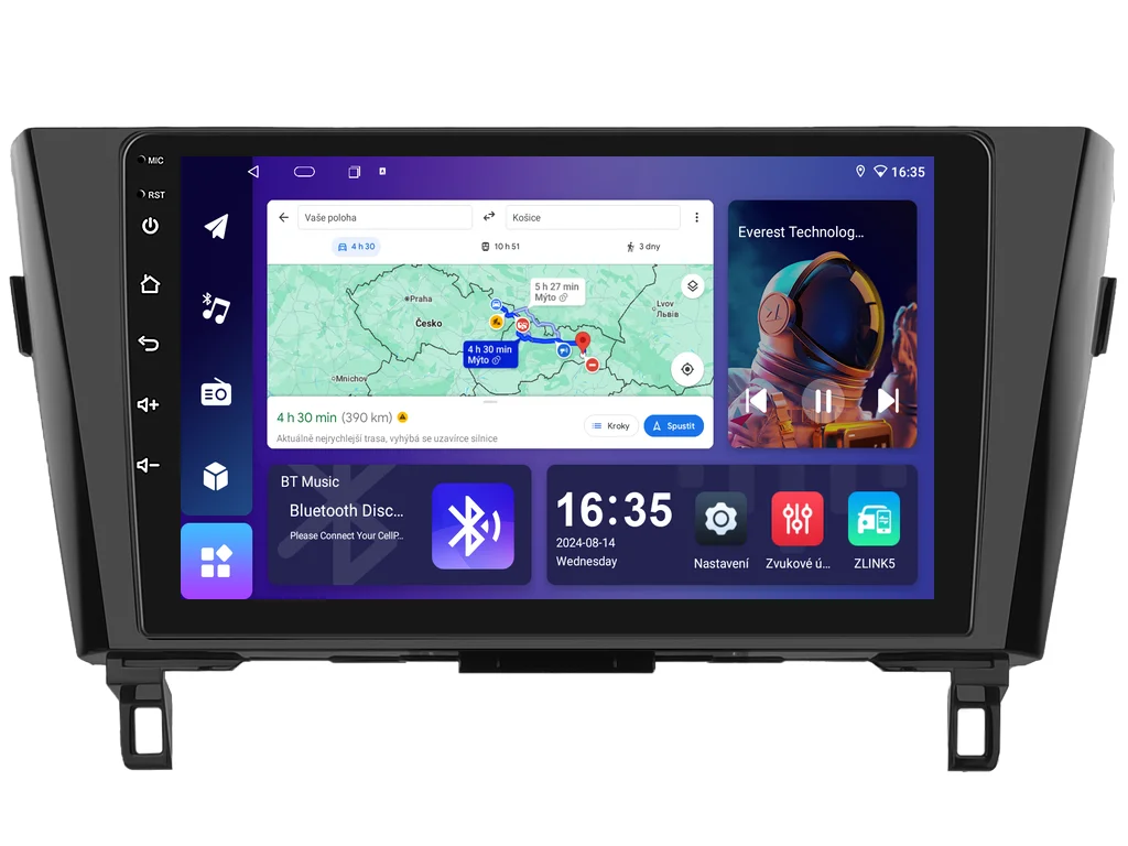 ISUDAR 2DIN AUTORÁDIO T68B-IEV84 ANDROID, NISSAN QASHQAI II / X-TRAIL III