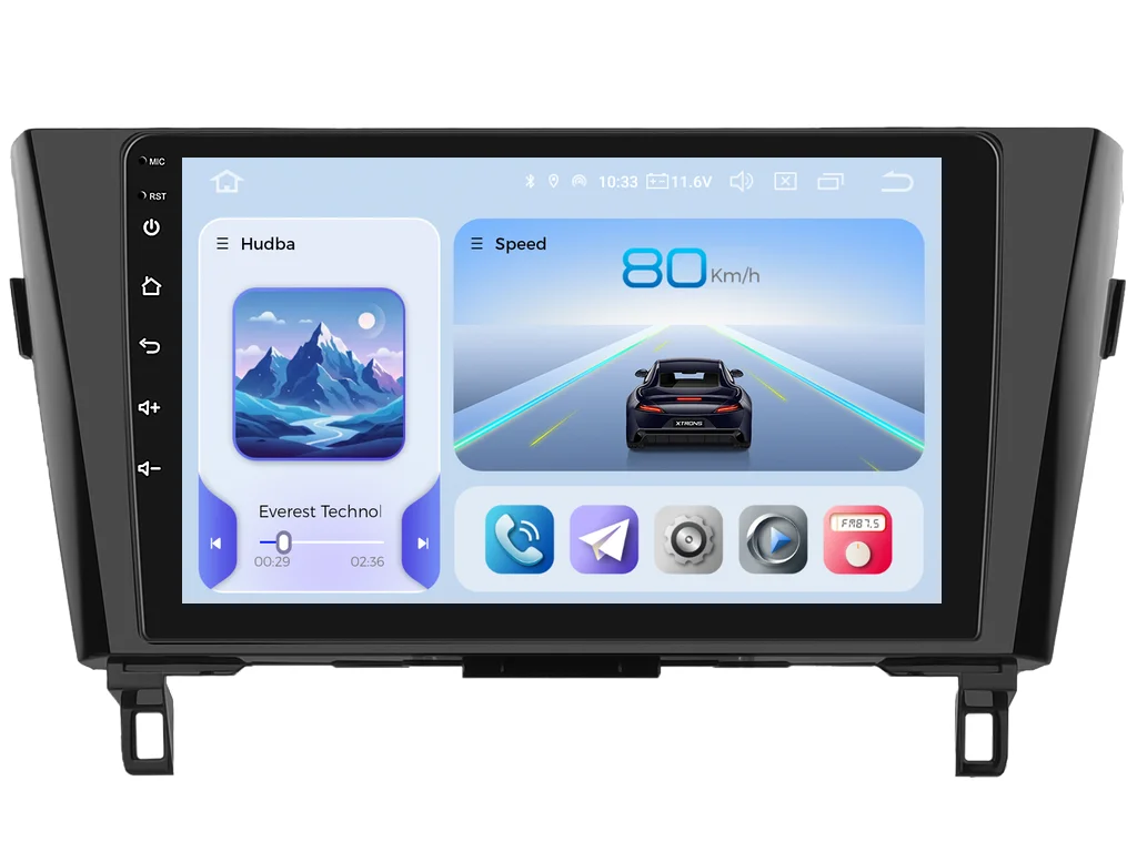 XTRONS 2DIN AUTORÁDIO IQP-XEV83 ANDROID, NISSAN QASHQAI II / X-TRAIL III