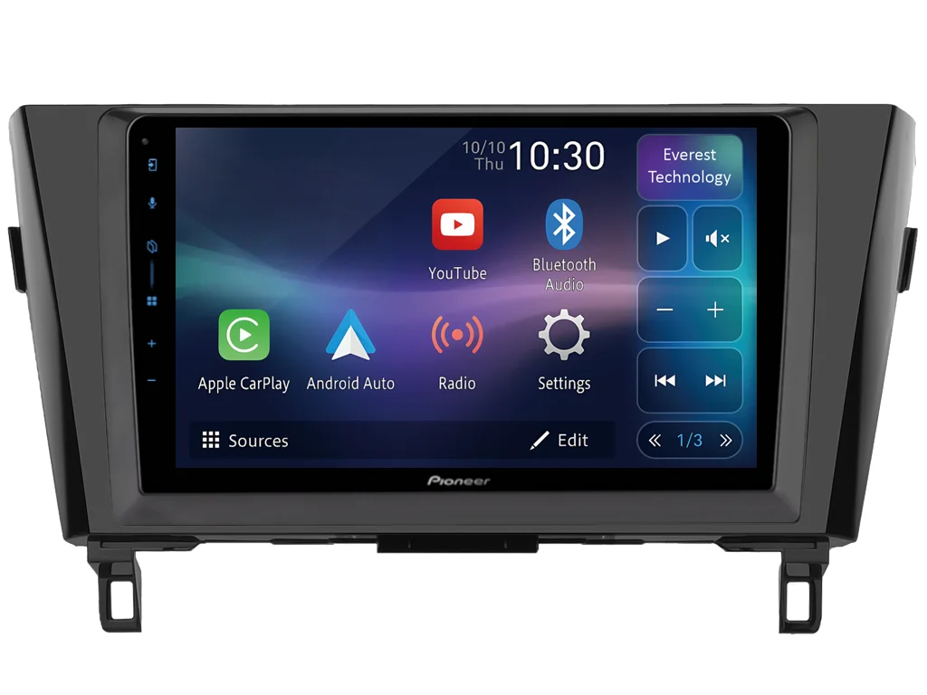 PIONEER 2DIN AUTORÁDIO SPH-PF97BT, NISSAN QASHQAI II / X-TRAIL III
