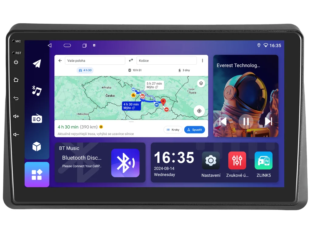 ISUDAR 2DIN AUTORÁDIO T68B-IEV208 ANDROID, RENAULT MASTER III, OPEL MOVANO B, NISSAN NV400