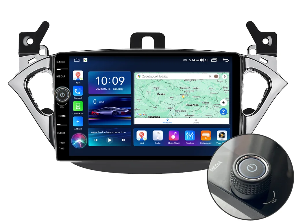 EVEREST 2DIN AUTORÁDIO EVE44 ANDROID, OPEL ADAM / CORSA