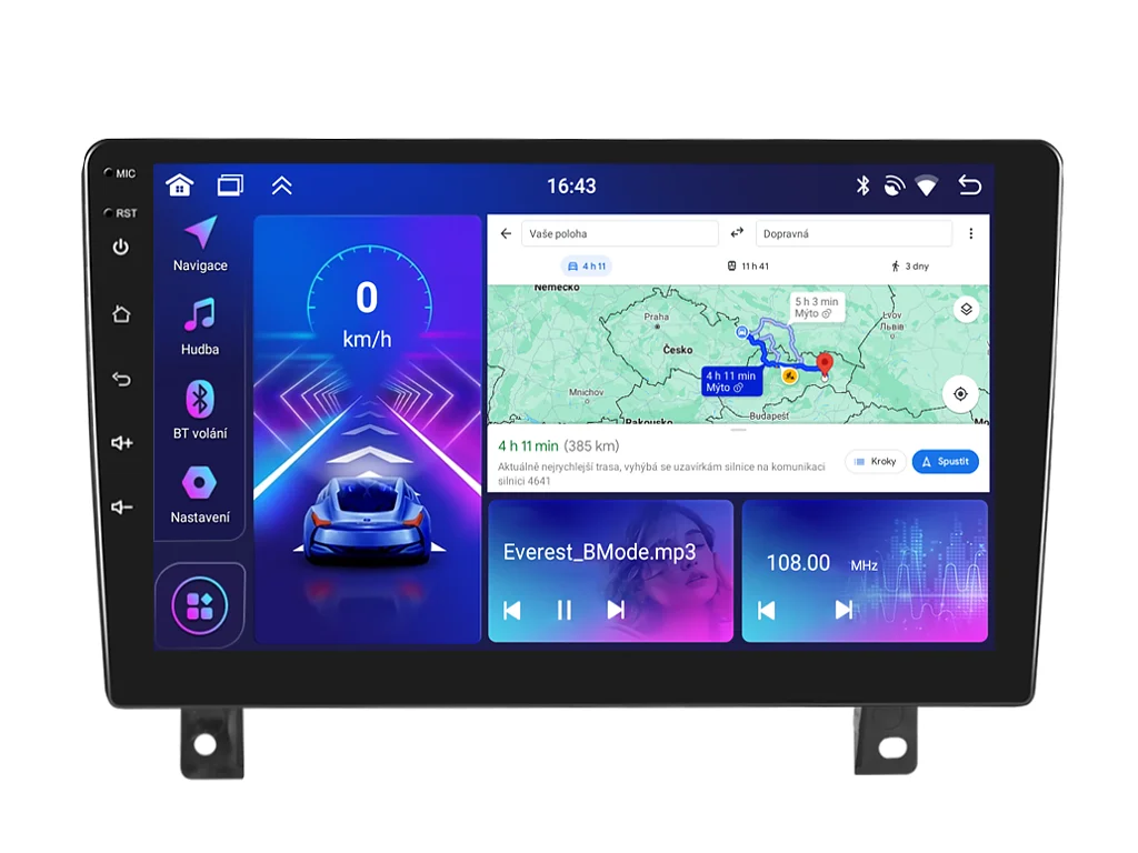 BMODE 2DIN AUTORÁDIO BEX35 ANDROID, OPEL ASTRA