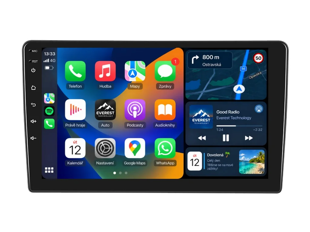 ISUDAR 2DIN AUTORÁDIO Q74X-IEV107 ANDROID, OPEL ASTRA / ANTARA / ZAFIRA
