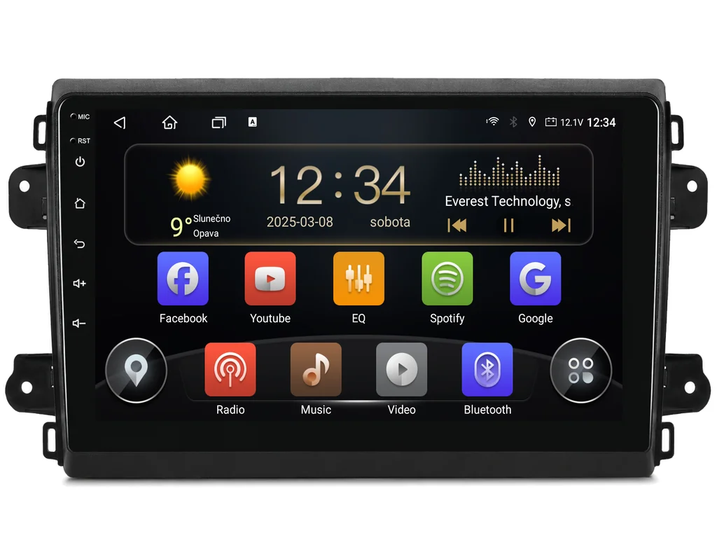 ISUDAR 2DIN AUTORÁDIO T72-IEV200 ANDROID, FIAT DUCATO 2021+