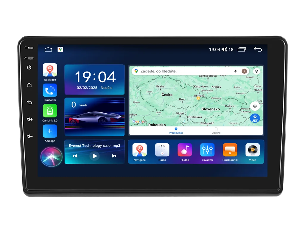 EVEREST 2DIN AUTORÁDIO EVT42 ANDROID, FIAT DUCATO / PEUGEOT BOXER II / CITROEN JUMPER II