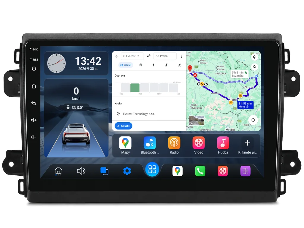 ISUDAR 2DIN AUTORÁDIO Q74X-IEV200 ANDROID, FIAT DUCATO 2021+