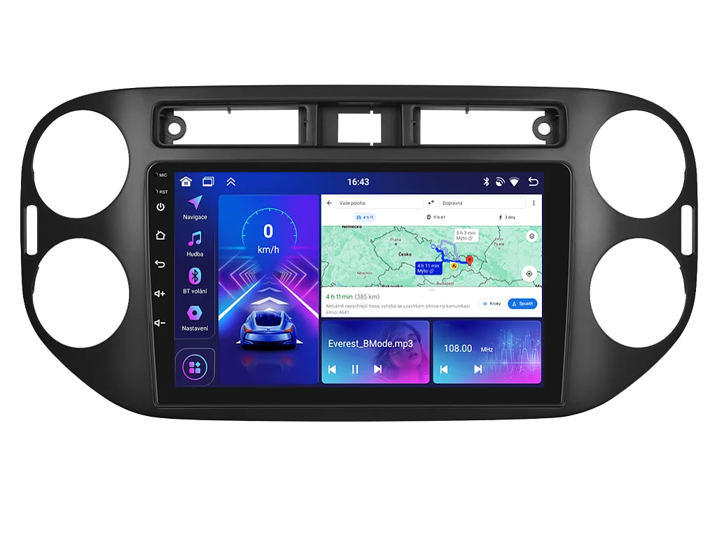 BMODE 2DIN AUTORÁDIO BEX66 ANDROID, VOLKSWAGEN TIGUAN I