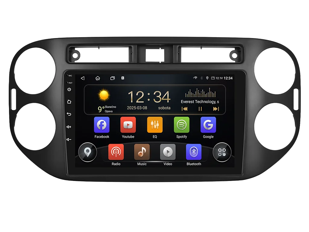 ISUDAR 2DIN AUTORÁDIO T72-IEV130 ANDROID, VOLKSWAGEN TIGUAN I