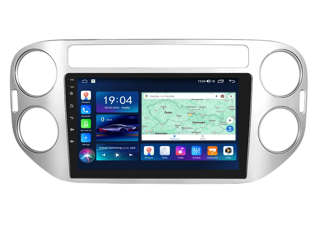 EVEREST 2DIN AUTORÁDIO EVT14 ANDROID, VOLKSWAGEN TIGUAN