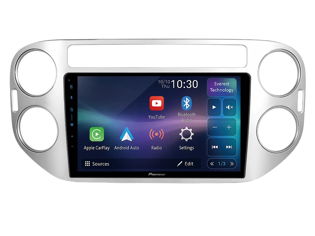 PIONEER 2DIN AUTORÁDIO SPH-PF97BT, VOLKSWAGEN TIGUAN