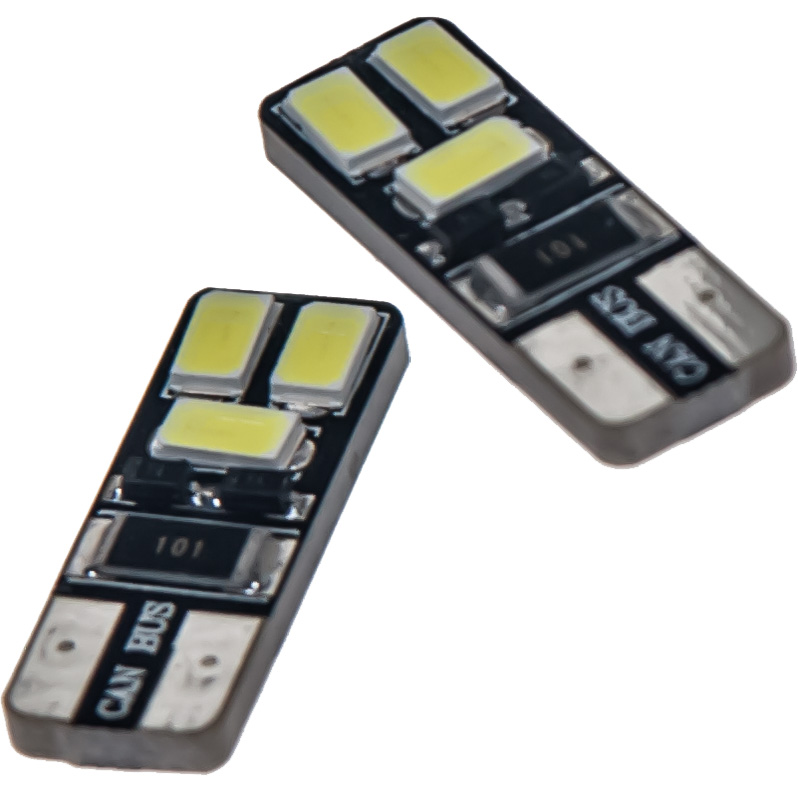 LED T10 BÍLÁ, 12V, 6LED/5730SMD 2 KS