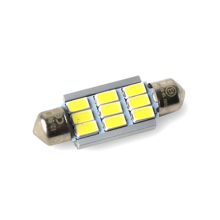LED ŽÁROVKA SUFIT, 42mm, 380lm, CANBUS, BÍLÁ, 42SUFIT 9-380 2 KS