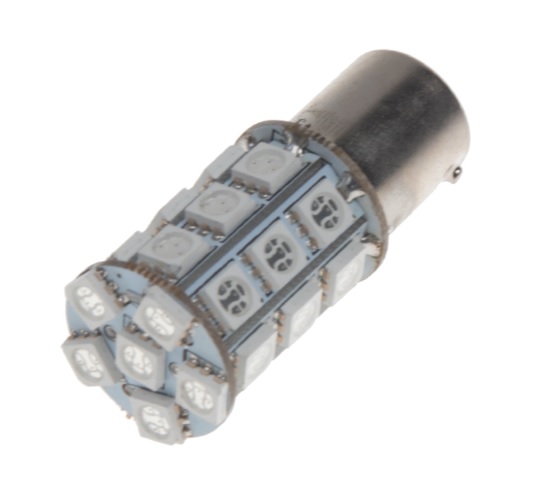LED BAU15s oranžová, 12V, 27LED/3SMD 2 KS