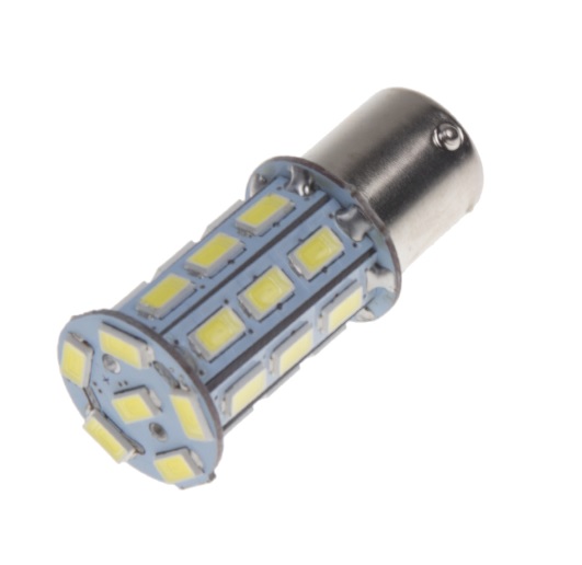 LED BAU15s bílá, 12V, 27LED/3SMD 2 KS