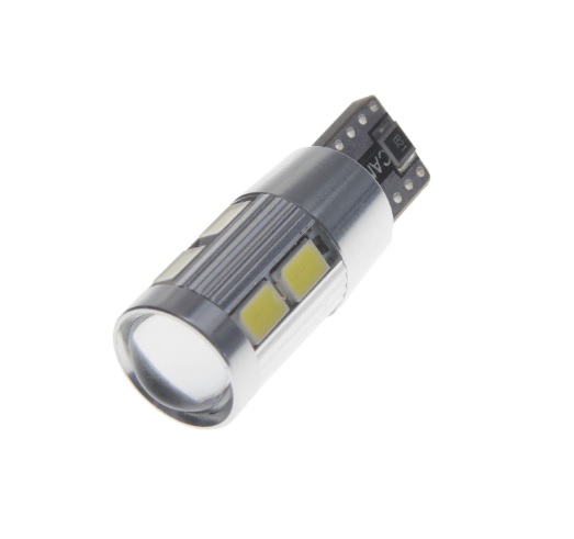 CREE LED T10 bílá, 12V, 5W + 8LED/5630SMD, (W3W, W5W) 2 KS