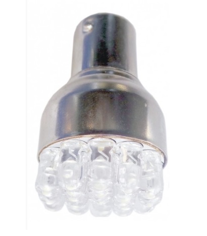 LED žárovka BA 15S BÍLÁ 2 KS