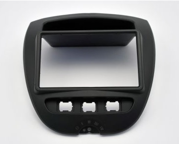 2DIN REDUKCE PRO PEUGEOT 107, TOYOTA AYGO, CITROEN C1 2005-2014 ČERNÁ