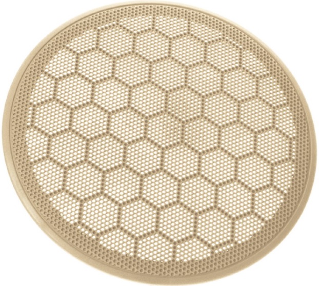 PLAST MŘÍŽKA BÉŽOVÁ VW/SEAT, PŘED/ZAD. 165MM