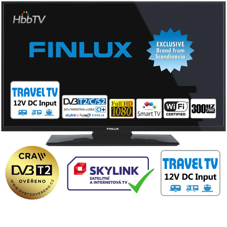 FINLUX TV32FFMG5760 - FHD T2 SAT SMART WIFI 12V