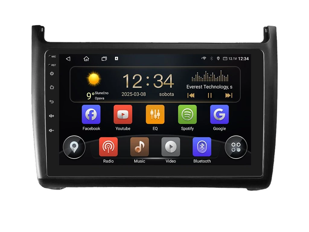 ISUDAR 2DIN AUTORÁDIO T72-IEV121 ANDROID, VOLKSWAGEN POLO