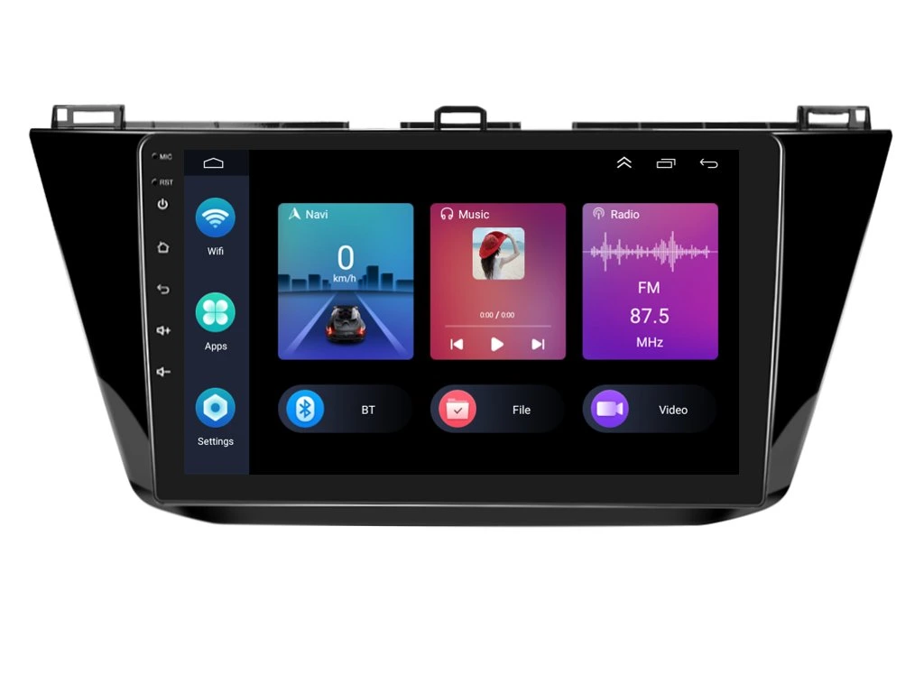 PODOFO 2DIN AUTORÁDIO PEV37 ANDROID, VOLKSWAGEN TIGUAN II
