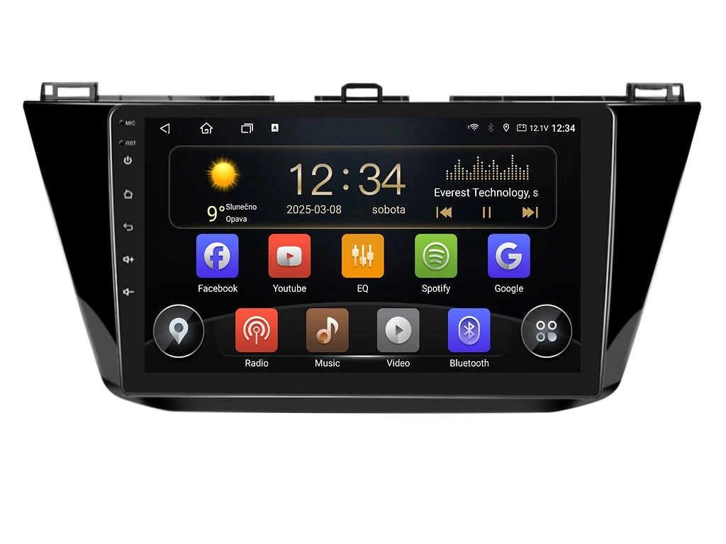 ISUDAR 2DIN AUTORÁDIO T72-IEV17 ANDROID, VOLKSWAGEN TIGUAN II
