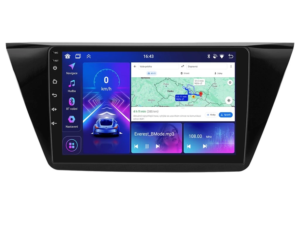 BMODE 2DIN AUTORÁDIO BEV20 ANDROID, VOLKSWAGEN TOURAN II