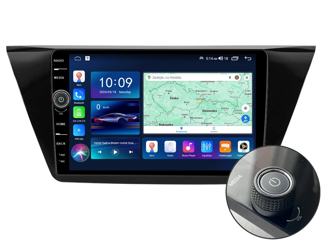 EVEREST 2DIN AUTORÁDIO EVE47 ANDROID, VOLKSWAGEN TOURAN II