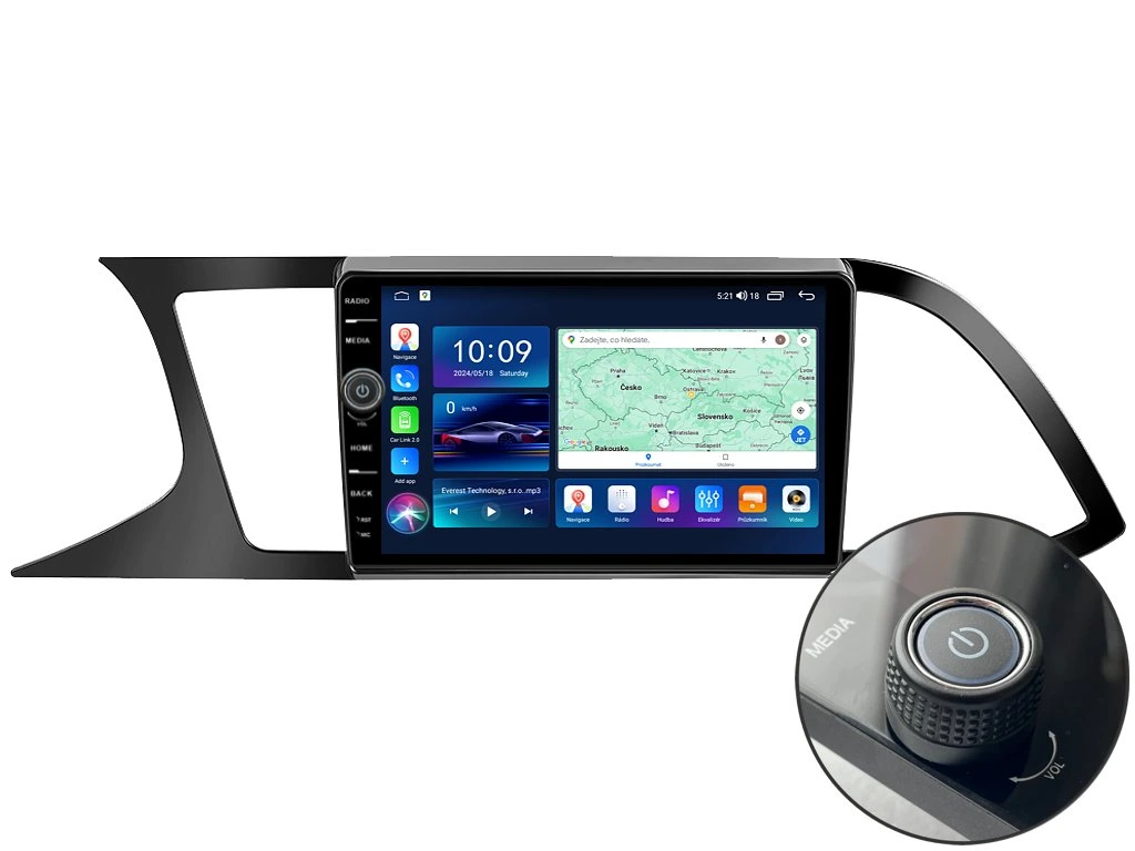 EVEREST 2DIN AUTORÁDIO EVE56 ANDROID, SEAT LEON III
