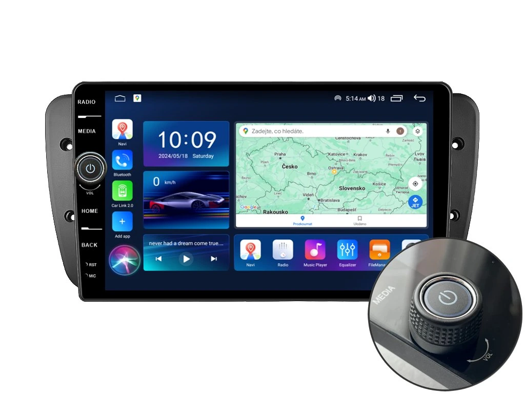 EVEREST 2DIN AUTORÁDIO EVE24 ANDROID, SEAT IBIZA