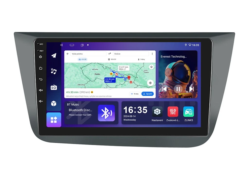 ISUDAR 2DIN AUTORÁDIO T68B-IEV06 ANDROID, SEAT ALTEA / TOLEDO