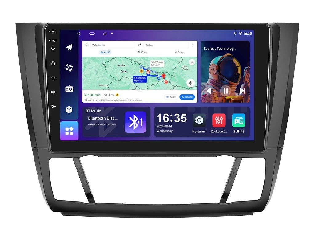 ISUDAR 2DIN AUTORÁDIO T68B-IEV33 ANDROID, BMW E81 / E82 / E87 / E88 S AUTOMATICKOU KLIMATIZACÍ