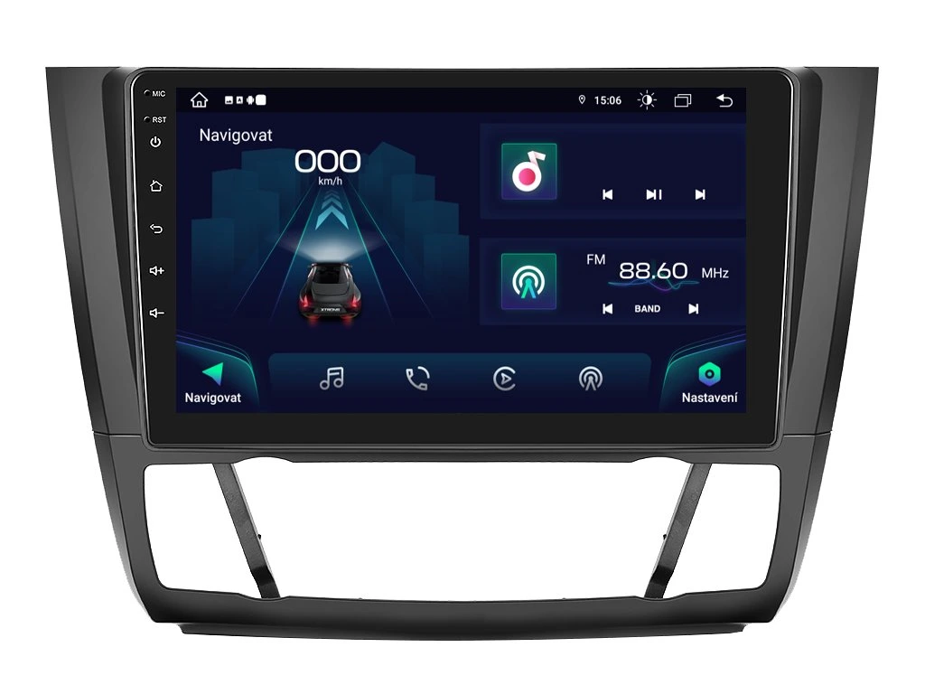 XTRONS 2DIN AUTORÁDIO IAP12-XEV33 ANDROID, BMW E81 / E82 / E87 / E88 S AUTOMATICKOU KLIMATIZACÍ