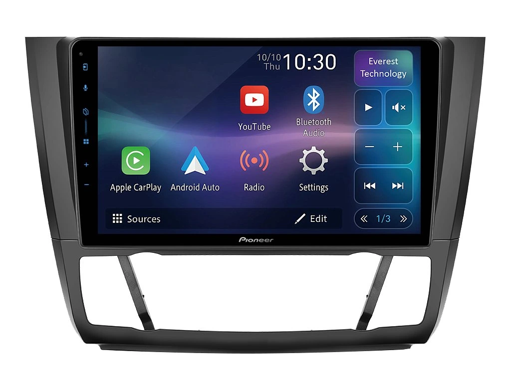 PIONEER 2DIN AUTORÁDIO SPH-PF97BT, BMW E81 / E82 / E87 / E88 S AUTOMATICKOU KLIMATIZACÍ