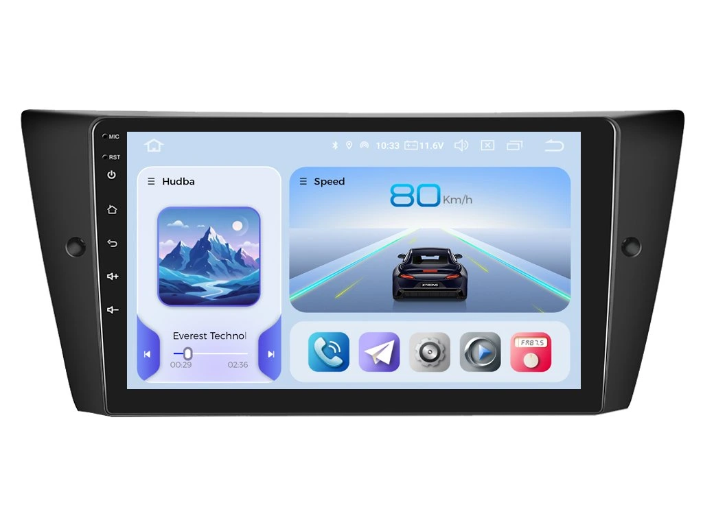XTRONS 2DIN AUTORÁDIO IQP-XEV31 ANDROID, BMW E90 / E91 / E92 / E93