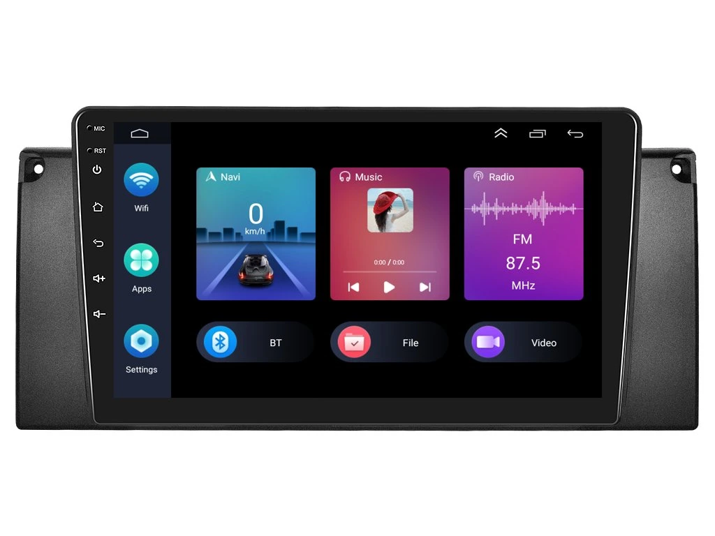 PODOFO 2DIN AUTORÁDIO PEV28 ANDROID, BMW E39 / X5 E53