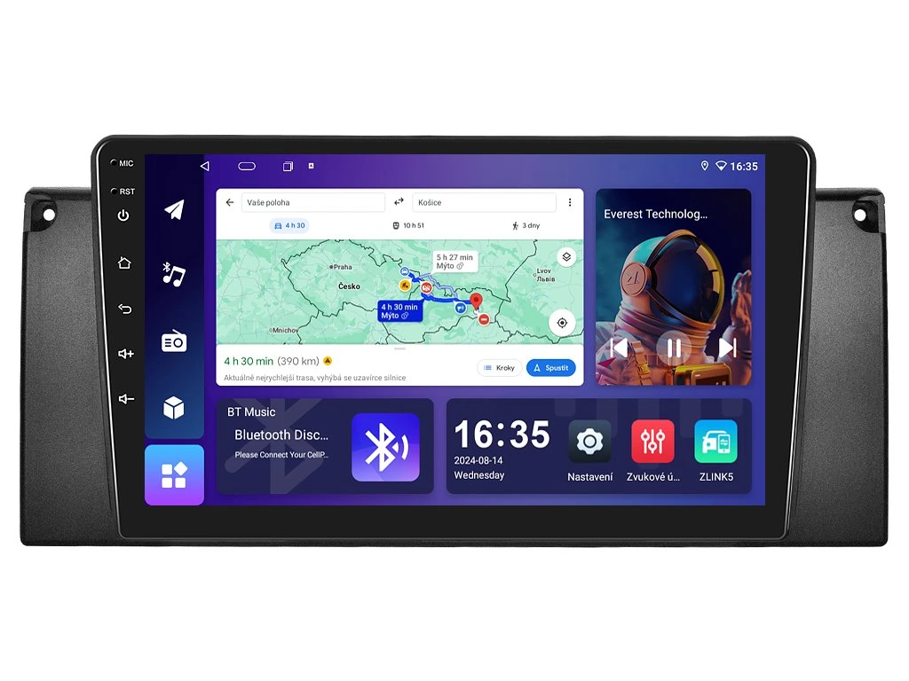 ISUDAR 2DIN AUTORÁDIO T68B-IEV14 ANDROID, BMW E39 / X5 E53
